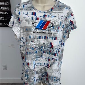 BMW Motorsport Graphic Tee - White, Blue, Red